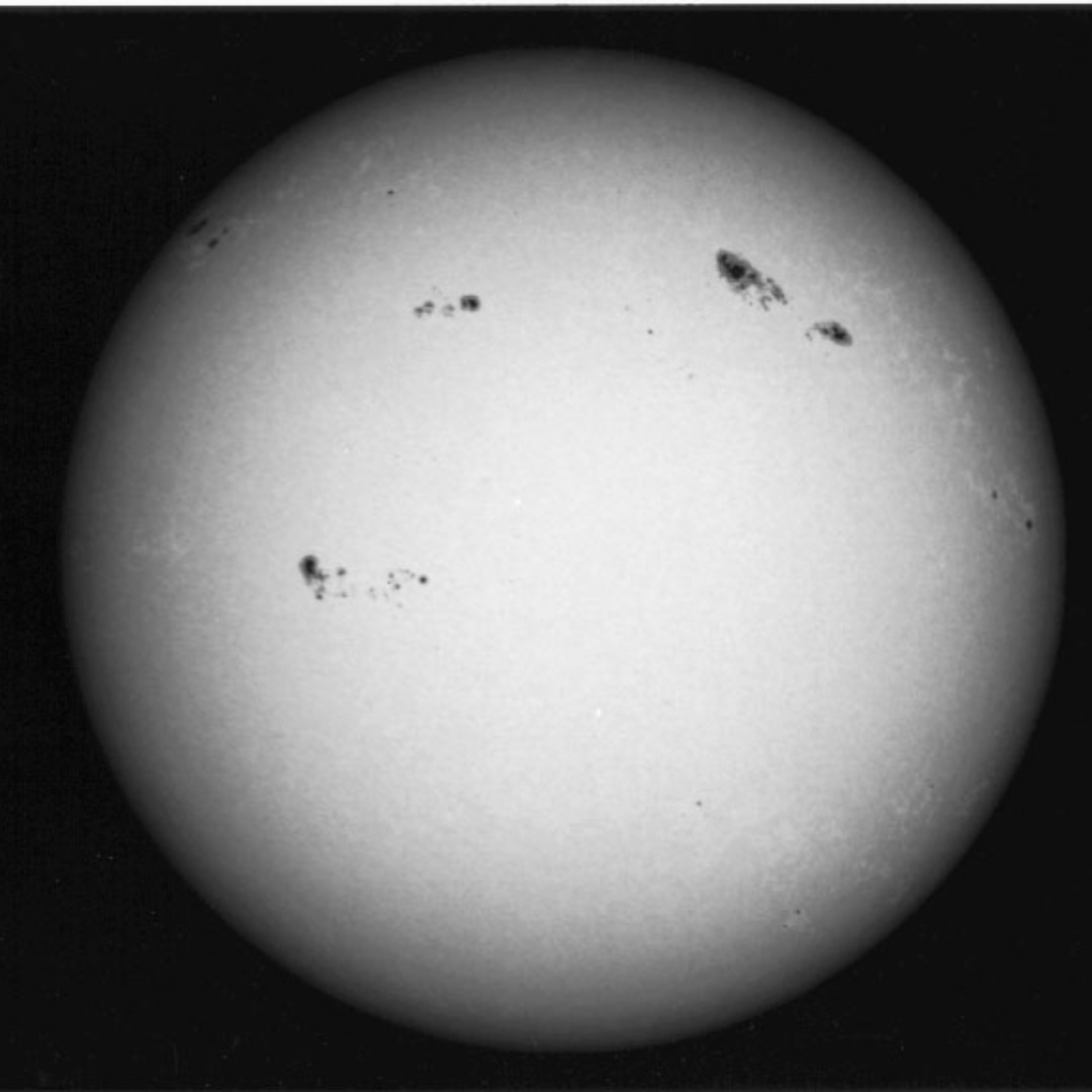 Sunspots in Black and White